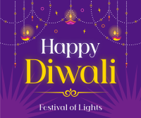 Celebration of Diwali Facebook Post Design