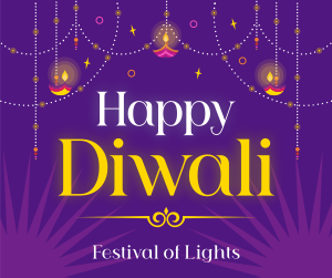 Celebration of Diwali Facebook post Image Preview