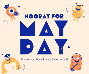 Hooray May Day Facebook post Image Preview