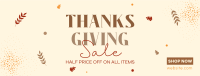 Thanksgiving Sale Facebook cover Image Preview