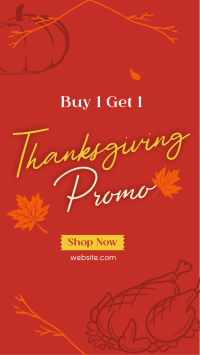 Thanksgiving Buy 1 Get 1 YouTube short Image Preview