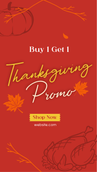 Thanksgiving Buy 1 Get 1 YouTube Short Image Preview