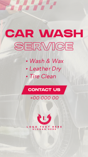 Professional Car Wash Service Facebook story Image Preview