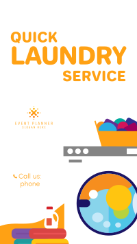 Quick Laundry Instagram Story Design
