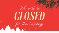 Closed for the Holidays Facebook Event Cover Design