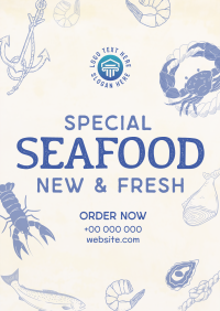 Rustic Seafood Restaurant Flyer Image Preview