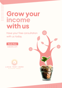 Plant Your Income Poster Design