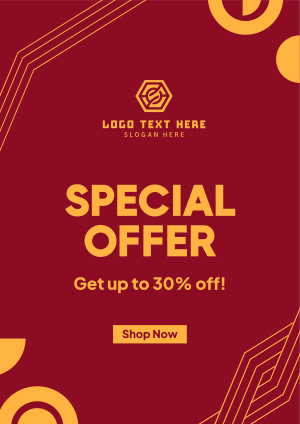 Special Offer Geometric Pattern Flyer Image Preview