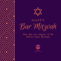 Happy Bar Mitzvah Instagram post Image Preview