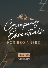 Your Backpack Camping Needs Poster Design