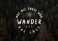 Wanderer Postcard Design