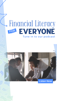 Financial Literacy Podcast Instagram reel Image Preview
