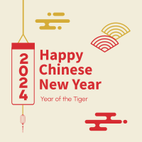 Chinese New Year Elements Linkedin Post Image Preview