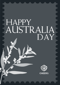 Golden Wattle Stamp Poster Image Preview