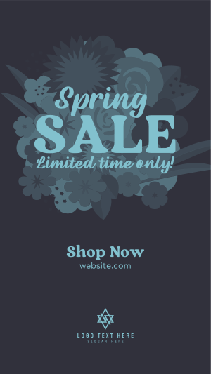 Spring Sale bouquet Facebook story Image Preview