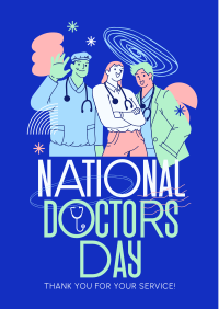 Modern Quirky Doctor's Day Flyer Image Preview