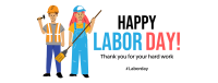 Happy Workers Facebook Cover Image Preview