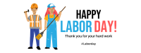 Happy Workers Facebook cover Image Preview