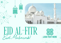 Eid Al Fitr Mubarak Postcard Image Preview