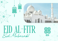 Eid Al Fitr Mubarak Postcard Image Preview