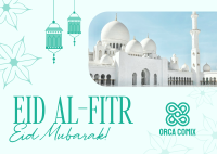 Eid Al Fitr Mubarak Postcard Image Preview