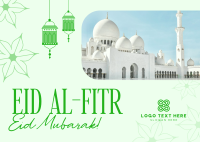 Eid Al Fitr Mubarak Postcard Design