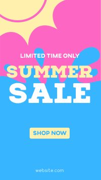 Summer Sale Splash Instagram reel Image Preview