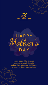 Mothers Day Flower Facebook Story Design