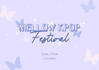 Mellow Kpop Fest Postcard Design