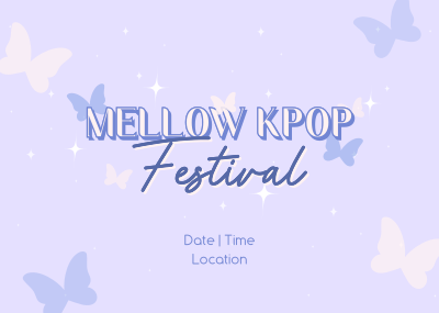 Mellow Kpop Fest Postcard Image Preview