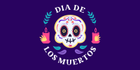 Day of the Dead Badge Twitter Post Design