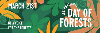Foliage Day of Forests Twitter header (cover) Image Preview