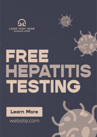 Textured Hepatitis Testing Flyer Image Preview