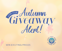 Autumn Giveaway Alert Facebook Post Design