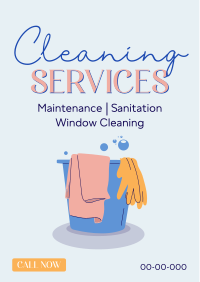 Bubbly Cleaning Flyer Image Preview