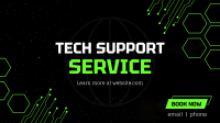 Tech Support Facebook Event Cover Design