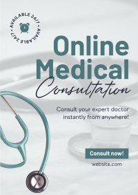 Expert Online Doctor Poster Design