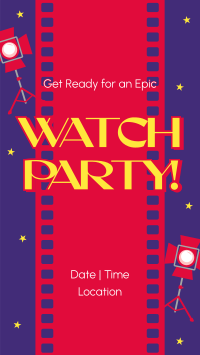 Quirky Watch Party TikTok Video Image Preview