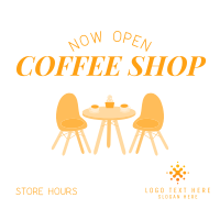 Coffee Shop is Open Instagram post Image Preview