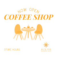 Coffee Shop is Open Instagram Post Image Preview