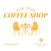 Coffee Shop is Open Instagram post Image Preview