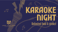 Karaoke Night Facebook Event Cover Design