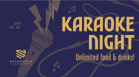 Karaoke Night Facebook Event Cover Image Preview