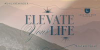 Elevating Life Twitter Post Design