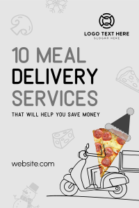 Holiday Pizza Delivery Pinterest Pin Image Preview