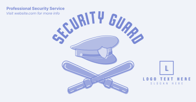 Security Hat and Baton Facebook ad Image Preview