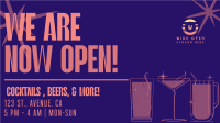 Quirky Bar Drinks Facebook Event Cover Image Preview