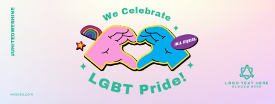 Sticker Pride Facebook cover Image Preview