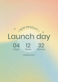 Launch Day Countdown Poster Design