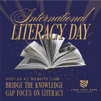 International Literacy Day Greeting Instagram post Image Preview